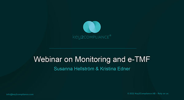 Monitoring and e-TMF