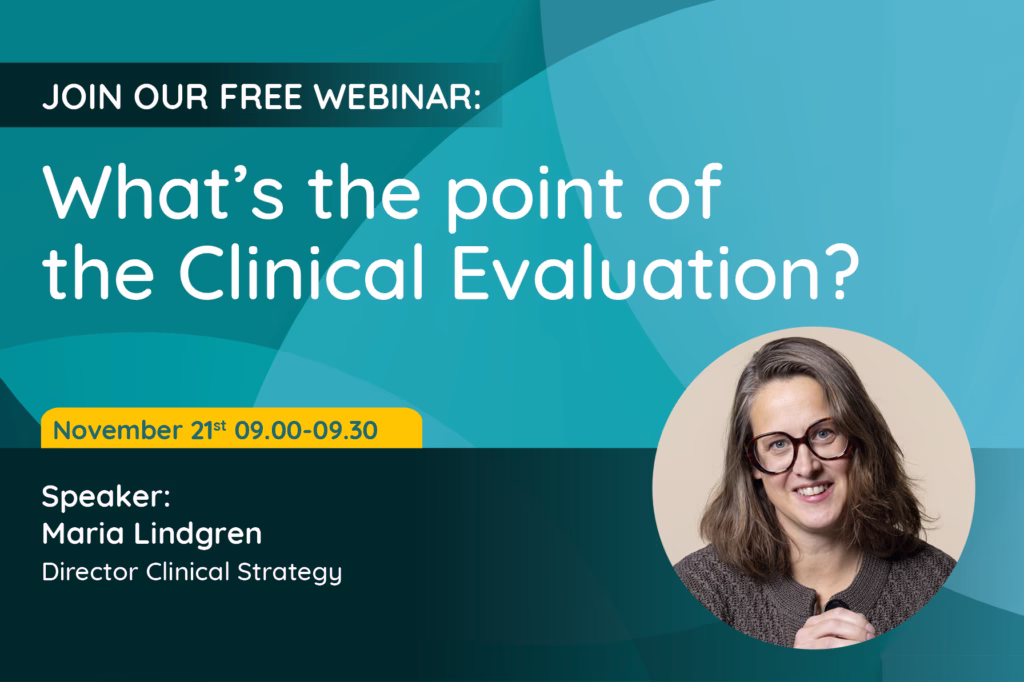 Webinar: What’s the point of the clinical evaluation?