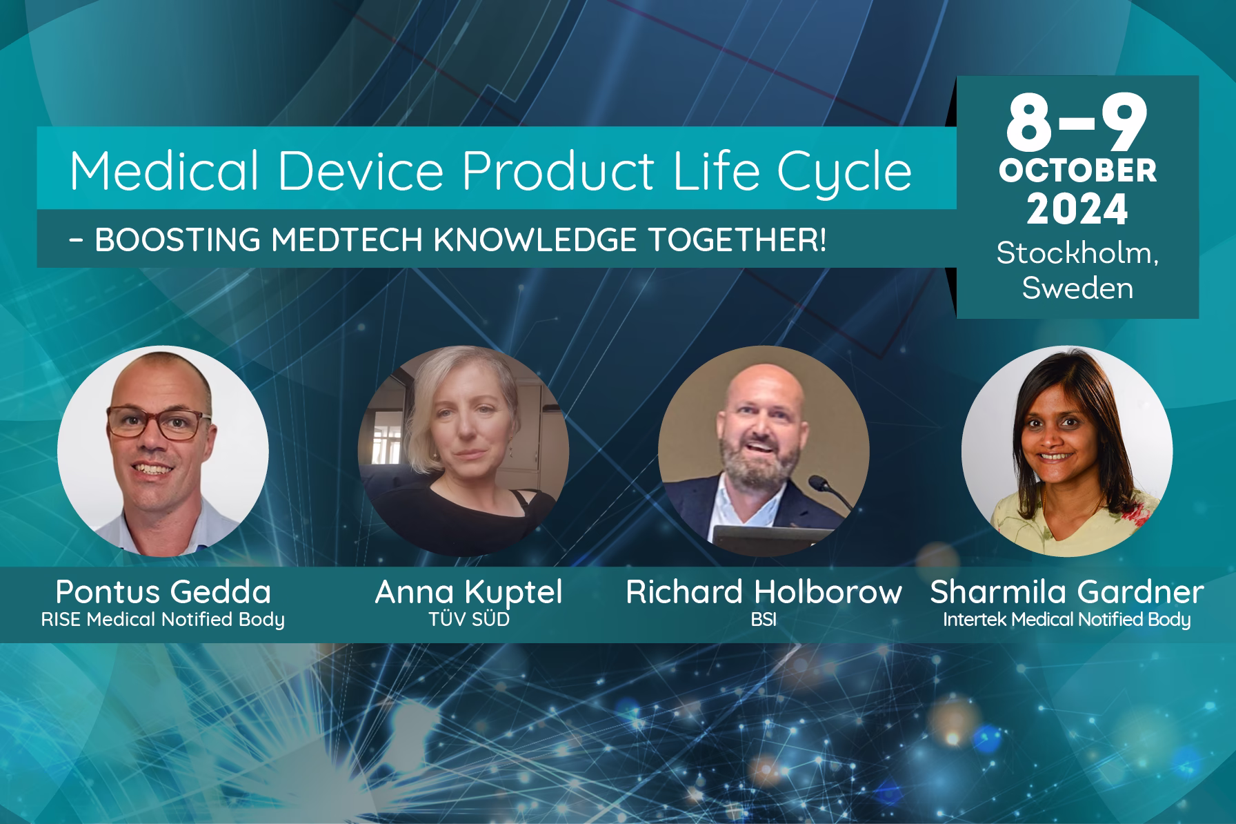 Medical Device Product Life Cycle Conference 2024 - Speakers