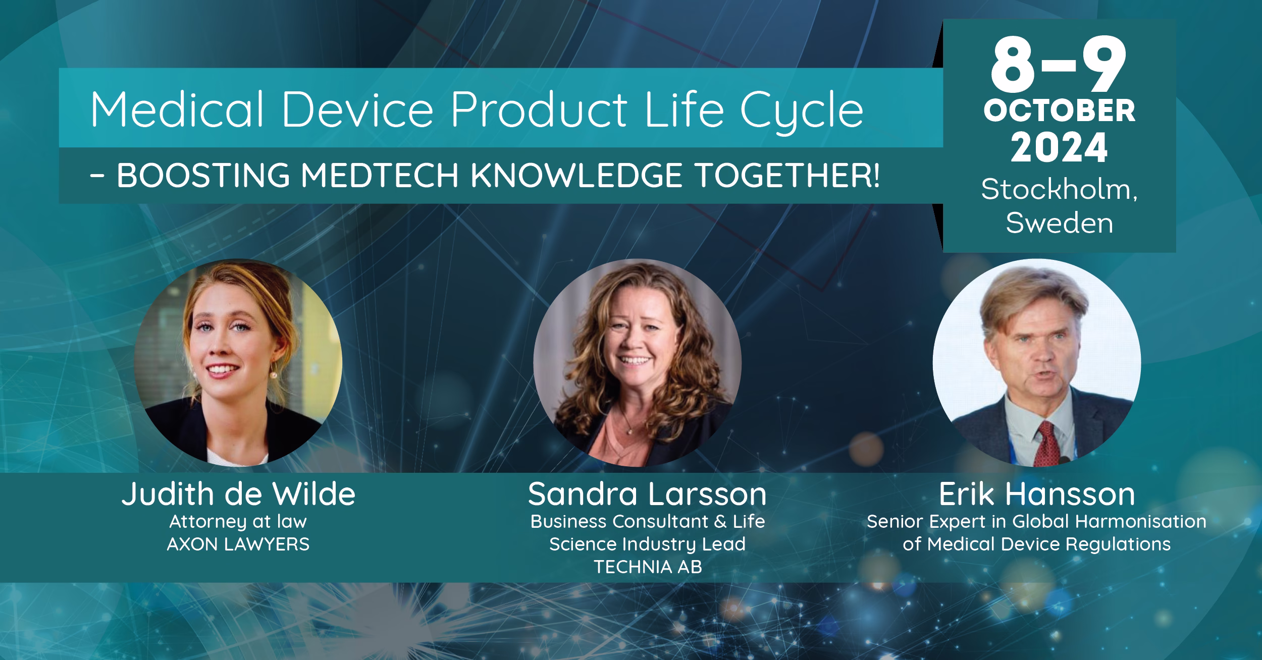 Medical Device Product Life Cycle Conference 2024 - Speakers