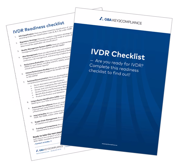 Guide - IVDR checklist