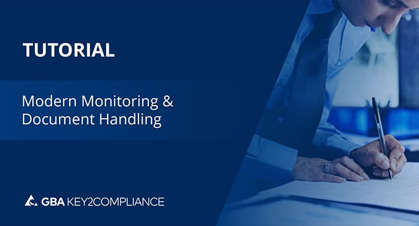 Modern monitoring and document handling