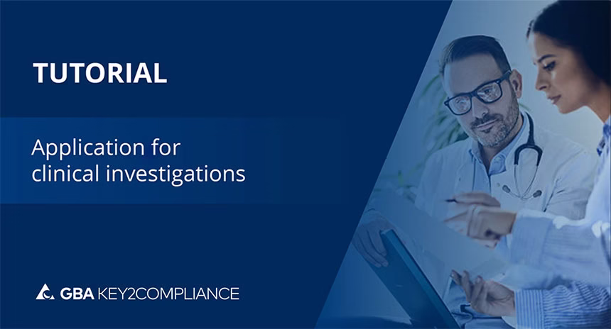 Tutorial - Application for Clinical Investigations